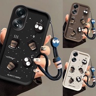 oppo a58 4g case a78 4g a78 5g case coffee cup Anti-drop protective phone case BBQ