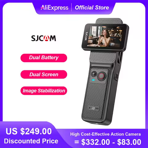 SJCAM C400 4K 30fps Dual Screen Action Camera with 90 Degree Flip Touch Screen 6 Axis Gyro Stabiliza