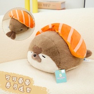 Authentic Multi-Love Sushi Seal Sea Otter Doll Pillow Stuffed Toy Bed Doll Super Soft Female Birthda