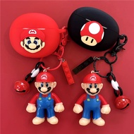 For OnePlus Nord Buds 3 Case Cartoon Mario OnePlus Buds ACE 2 Silicone Soft Case Cute Keychain Penda