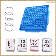 [K O G X] Math Flash Cards + Multiplication Board, Educational Games for Kids in 1st to 6th Grade
