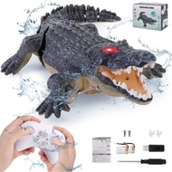 2.4G RC Crocodile Toy Remote Control Simulation Dinosaur Shark Alligator Toy High Simulation Crocodi