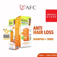 AFC Shokaigan Scalp Therapy Shampoo &amp; Hair Growth Tonic - For Anti Hair Loss Scalp Cleanse Strengthen Hydrate &amp; Growth