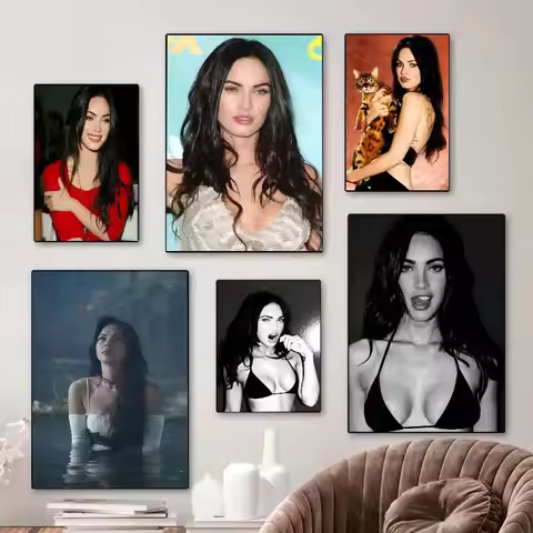 Jennifers Body Megan Fox Actor Whitepaper Poster HD Quality Poster Wall Art Painting Study Room Wall