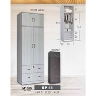 M68 L2.5 X H7.5 Feet Swing Door Wardrobe / Wardrobe with Large hanging space / Almari Baju  / Almari