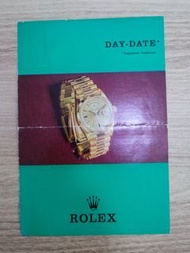 1970 Vintage Rolex Daydate 1803 1802 1807 etc booklet pamphlet manual.