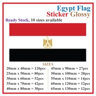 Egypt Flag Sticker Rectangle Postcard / Stiker Pelekat Poskad Bendera Mesir