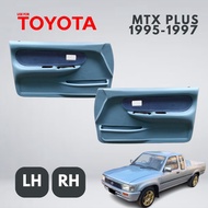 1คู่ แผงประตู แผงนวมประตู TOYOTA Mighty X PLUS ไมตี้เอ็กซ์ พลัส รุ่นปรับไฟฟ้า 1995-1997 LH RH ข้างขวา ข้างซ้าย แผงประตูด้านใน DOOR PANEL FOR TOYOTA HILUX MTX PLUS With Electric Window  Fiber Material 1998-2004