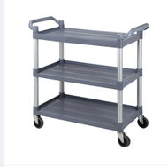 3 tier utility kitchen trolley cart organizer heavy food trolley Hotel Multifunctional PVC push cart