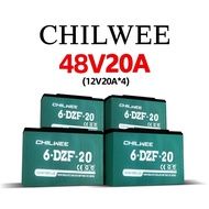 รับประกัน 1 ปี พร้อมส่ง แท้! 6-DZF-20 แบตเตอรี่ตะกั่วแห้ง battery แบตมอเตอร์ไซค์ สำหรับรถไฟฟ้า 48โวล