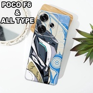 G51 - XIAOMI Case Latest F6 5Gpoco 2024 - Flexible rubber material - ROBOT MOTIF - XIAOMI silicone F