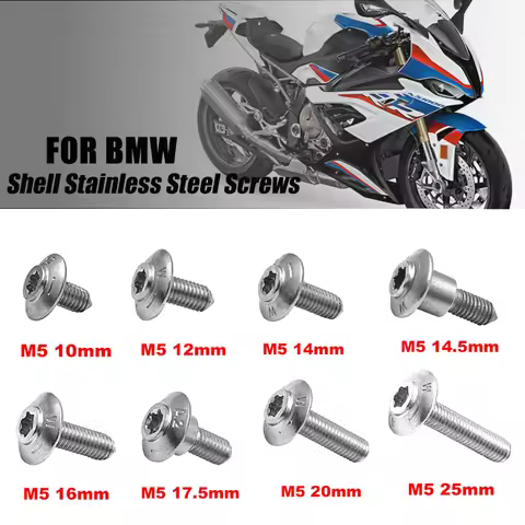 For BMW Motorcycle Shell Stainless Steel Screws R1200GS LC ADV R1250GS R1200RT S1000XR RR S1000R R12
