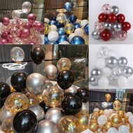 50pcs Chrome Metallic Balloons Set Confetti Sequins Ballon Wedding Anniversary Graduation PartyDecor