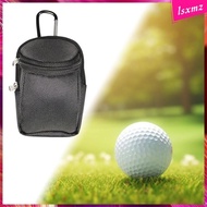 [Lsxmz] chulisia Golf Ball Pouch Golf Ball Carry Bag with Carabiner Belt Waist Bag Small Golf Ball Carrying Case Golf Sports Accessory