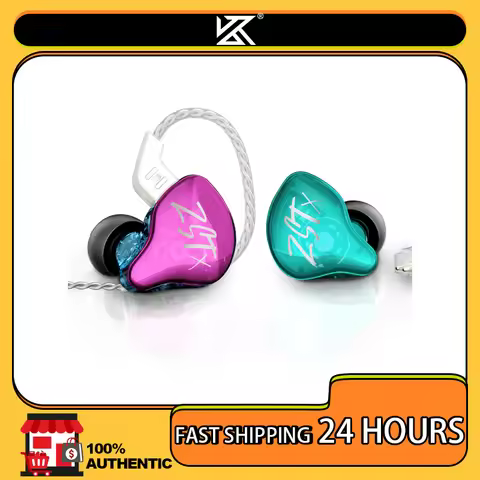 Kz zstx 1dd + 1ba driver híbrido fone de ouvido com cancelamento de ruído fone de ouvido com cabo su