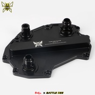 Engine Oil Cooler Adapter For 9 S4 S5 RS4 RS5 EA839 2.9T 3.0T Cooling System Take Off Plate Model BA