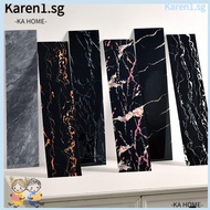 KA Floor Tile Sticker, Living Room Marble Grain Skirting Line, Home Decor Windowsill PVC Waterproof Waist Line