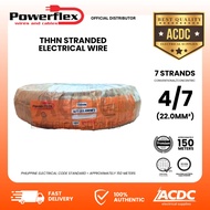 4/7 (22mm2) 150 Meters THHN Powerflex Stranded Wire #4 Stranded Electrical Wire