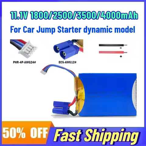 Battery for Car Jump Starter Jumper Igniter Li-Polymer Dynamic Model Rechargeable Battery 14.8V 1800