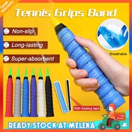 Local Stock Badminton Racket Grip, Pembalut Raket Anti Slip Super Absorbent Tennis Overgrip Sweatban