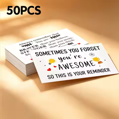 50pcs Positive Affirmation Cards, Inspirational Encouragement Note Cards, Motivational Quote Cards f