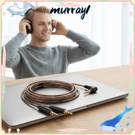 MURRAY Aux Cable, 120cm/47.2in Plug and Play Earphone Replacement Cable, 3.5mm to Dual 2.5mm Flexibl