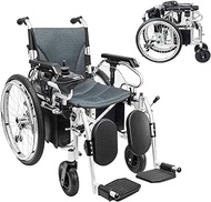 Lightweight for home use Lightweight Folding Electric Wheelchair Deluxe Fold Foldable Power Compact Mobility Aid Wheel Chair Dual Battery Longest Driving Range Power Wheelchair