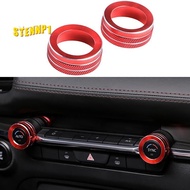 for Mazda 3 2019 2020 2021 Air Conditioning Knob Ring Protection Cap Decorative Circle Car Accessories