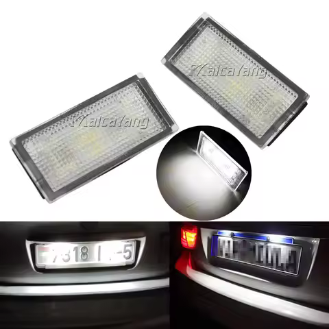 For BMW E66 E65 7-Series 735i NO Error LED Number License Plate Light White 12V Canbus License Plate