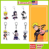 Naruto Acrylic Keychain Keyring Anime Manga hippuden Sasuke Sakura Kakashi Hinata Gaara Itachi