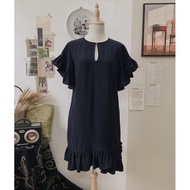 Frnch ruffle sleeve dress