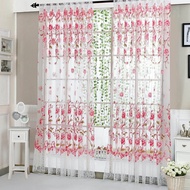 Beautifulhome Peony Curtain Living Room Bedroom Home Door Window Curtain(1PC 2PCS 6PCS, 95X200CM)