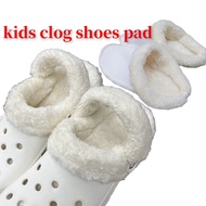 Winter Crocs Shoes Insole Pad Soft Warm Shoe Insert Washable Thick Plush Clog Shoes Cover for Kids S