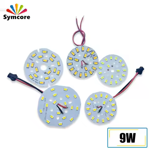 9W 50mm 58mm 65mm LED Chip Lamp Beads SMD 5730 Beads Kit LED Diode Round Light Source LED Bulb Spotl