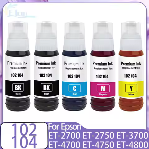 102 104 Ink For Epson T102 T104 Refill Dye ink For Epson ET-2700 ET-2750 ET-2751 ET-2756 2814 ET-281