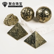 Natural Peruvian Pyrite Pyrite Pyrite Ore Rough Stone Crystal Ornaments Pyramid Ball Pillar Lighthou