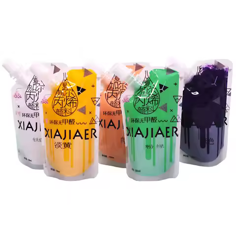 100ml/ Portable Bag Acrylic Paint Beginners Hand-Painted Graffiti Paint Studio Dedicated Xiajiaer Pa