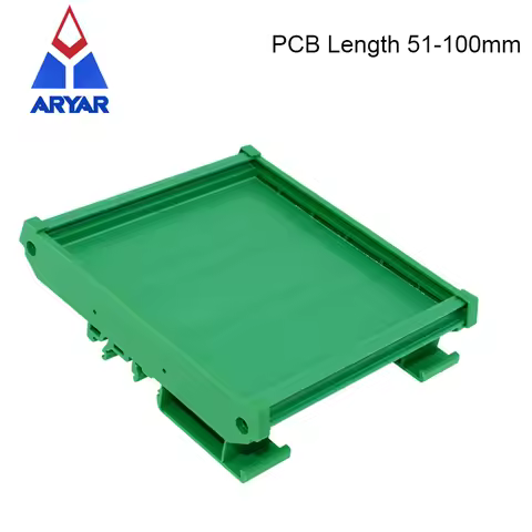 UM107 Profile PCB Length Range: 51~100mm DIN Rail Mounting Carrier PCB Mounting Adapter PCB Housing