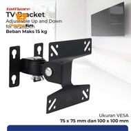 Taffware Adjustable TV Bracket VESA 100 x 100 for 14-24 Inch TV - TV-W24