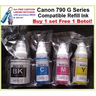 Canon 790 Ink / GI-790 / GI 790 Premium Compatible Refill Ink for Canon G1000 G2000 G3000 G4000 G101
