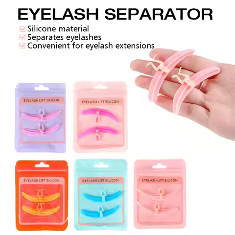 Eyelash Separator Tool, Silicone Base and Legs Eyelash Extension Isolation Helper Reusable Accurate