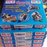 RK-M RKM sprocket set spoket Yamaha Y15 Y15ZR FZ150 siap rantai 428HSB Original High Quality