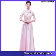 M-8XL Style Bridesmaid Dress Plus Size Wedding Cheongsam Baju Women Clothes Tang Suit Banquet Qipao 