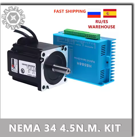 86HSE4.5N+DL86/HBS86H Closed-loop step motor 86 Hybrid closed loop Stepper Motor Drive Nema 34 Servo