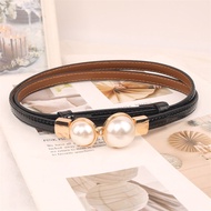 Genuine Leather Thin Belt Womens Summer 2024 Match Dress Sweater Waist Inpaint Decorative Small Leat