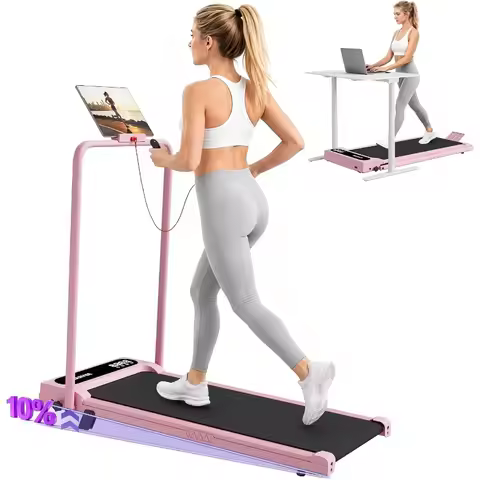 Walking Pad Treadmill for Home Use, Aluminum Alloy Frame, Black, Foldable Quiet 3.0HP Motor with Sma