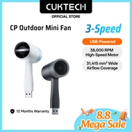 CUKTECH Mini Outdoor USB Handheld Fan 3 Speed Levels Powerbank Compatible Kipas Portable