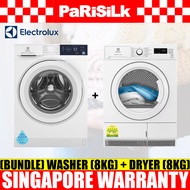 (Bundle) Electrolux EWF8024D3WB Front Load Washing Machine (8kg) + EDH804H3WB Heat Pump Dryer (8kg)