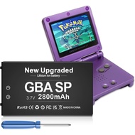 SHENMZ GBA Sp Battery, Upgraded (2800mAh) Ultra High Capacity Rechargeable Lithium-ion Battery for N