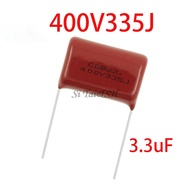 10PCS 400V335J  3.3uF  Pitch 25mm 400V 335 3300nf CBB Polypropylene film capacitor